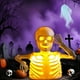 thumbnail image 5 of Esqueleto de Halloween con Luz Electrónica | Decoración para Fiestas de Fantasmas | Plástico | Blanco | 11X10X6Cm | 1 Unidad, 5 of 6