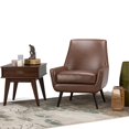 thumbnail image 2 of Simpli Home Warhol Mid Century Arm Chair in Saddle Brown, 2 of 5