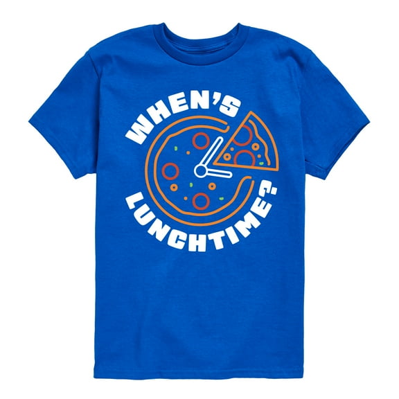 Instant Message - Whens Lunchtime - Toddler & Youth Short Sleeve Graphic T-Shirt
