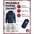 thumbnail image 2 of CANADA WEATHER GEAR Men's Puffer Jacket - Lightweight Nylon Packable Winter Coat for Men (M-XXL), 2 of 7