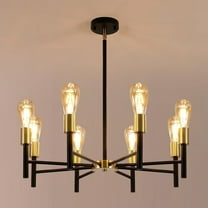 Goeco 8-Light Farmhouse Multicolor Sputnik Chandelier
