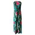 thumbnail image 5 of Baggy Jumpsuits for Women Strapless Tube Top Romper off the Shoulder Casual Jumpsuit Boho Floral Print Wide Leg Jumpsuit My orders, 5 of 6