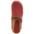 thumbnail image 6 of BJORK Maja Open Back Wood Leather Clogs (Red - EU42), 6 of 9