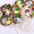 thumbnail image 2 of Guirnalda de huevos de Pascua de ratán Natural, decoración para el hogar y el jardín, regalo de Navidad, adorno para fiesta de boda, 2 of 5