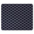 thumbnail image 1 of Navy Blue Mouse Pad, Navy Inspired Sailor Knot Rope Pattern Illustration Nautical Abstract Design, Rectangle Non-Slip Rubber Mousepad, Dark Blue Cream, by Ambesonne, 1 of 2