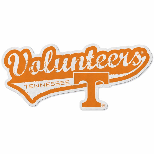 Rico Industries Ncaa Tennessee Volunteers Banderín con corte en forma desgastada - Decoración para el hogar y la sala de estar - Fieltro suave fácil de colgar