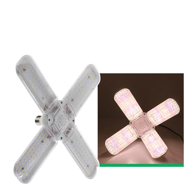 24W 36W 48W Foldable LED Grow Light Full Spectrum E27 Plant Growing Light Bulb For Indoor Plants Flower Seedling ,Super Long Life