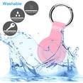 thumbnail image 4 of Silicone Case for AirTags, Soft Rubber Shockproof Protective Skin Cover with Keychain Compatible with Apple AirTags – for Accessories Key-Ring, Wallet, Luggage, Dog or Cat Collar (Pink), 4 of 7