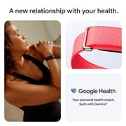Google Fitbit Air - Screenless Fitness and Health Tracker - Personalized AI-Powered Coaching - Works with Android and iOS - Berry - One Size