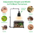 thumbnail image 3 of Aiicioo Reptile Lamp Stand Metal Material Landing Lamp Holder Bracket with Base Adjustable, 3 of 6