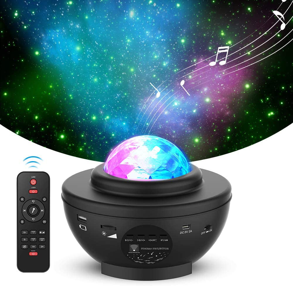 "Happyline“ Night Light Projector for Kids, iThrough 3 in 1 Star