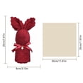thumbnail image 3 of Tyidzon Easter Bunny Towels, Bunny Shaped Hand Towel for Kids, Soft Absorbent Face Towel for Easter Birthday Parties Holiday Gifts, Wine, 3 of 7
