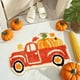 thumbnail image 5 of Alfombras de calabaza para Halloween, tapete con forma de calabaza para el Día de Acción de Gracias, decoración de Halloween para sala de estar, dormitorio, cocina, baño, 5 of 5