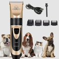 thumbnail image 2 of Professional Animal Hair Trimmer Dogs Cat Battery Ceramic Clipper Shaver Trimmer Case Set, 2 of 5
