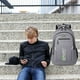 thumbnail image 1 of Mochila fina para portátil de negocios de 16 pulgadas - Mochila de viaje y escolar de gran capacidad con tela de agua para hombres y mujeres, 1 of 6