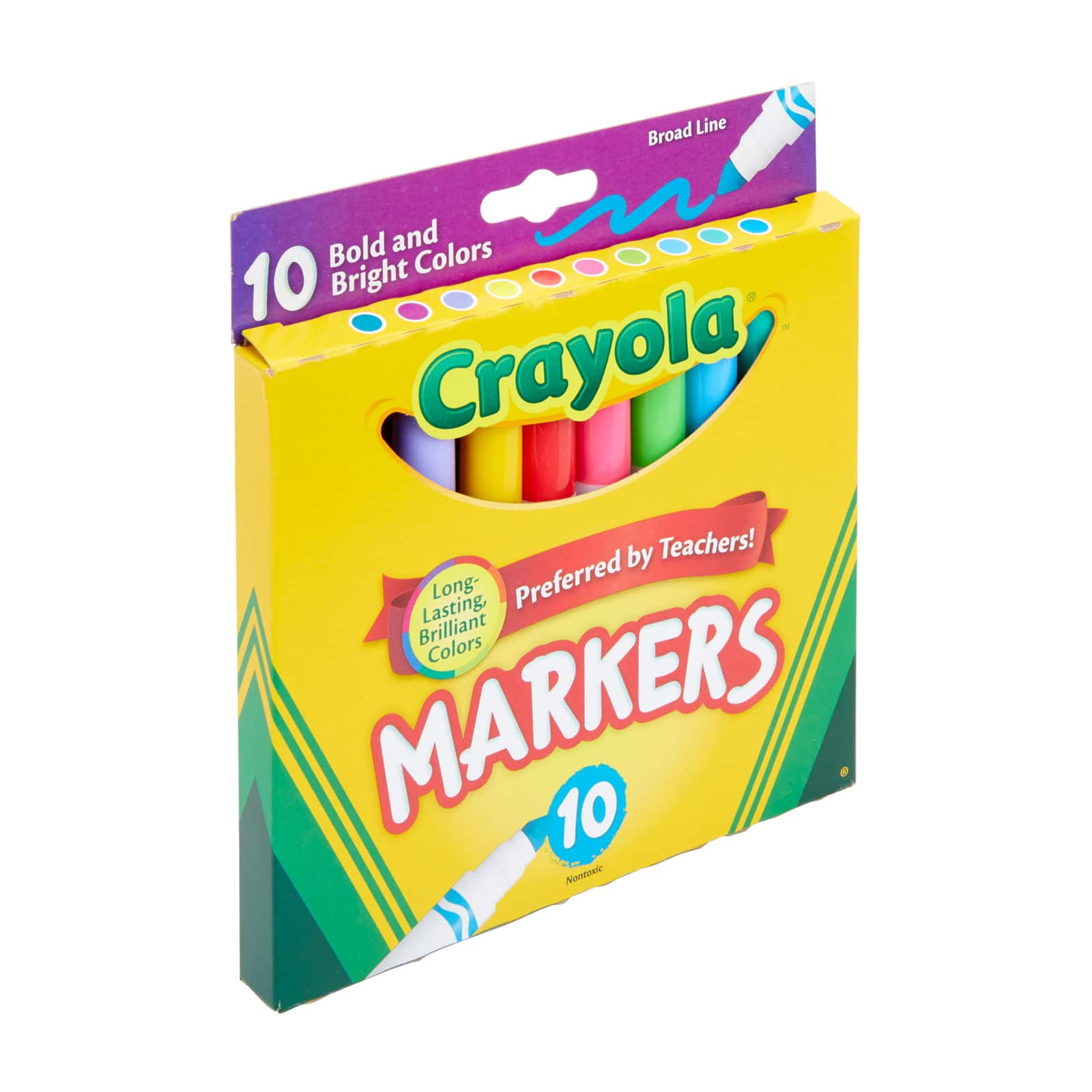12 Packs: 10 ct. (120 total) Crayola Bold and Bright Broad Line Markers