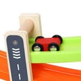 thumbnail image 5 of PPgejGEK Stocking Stuffers for Kids Boy and Girl Gifts Wooden Race Track Car Ramp Racer with 4 Mini Cars Toddler Toy, 5 of 7