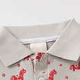 thumbnail image 5 of KPOPLK Toddler Boys Shorts Sleeve Polo Shirts Animal Print School Uniform Tops Boy's Summer Clothes 12 Months - 7Years Size 2-3 Years, 5 of 8
