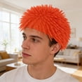 thumbnail image 3 of Rubber Spiky Ball Hat, Quirky Spiky Ball Prank Headgear for Adults Prank Headwear for Festivals and Parties Saffron, 3 of 6