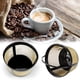 thumbnail image 2 of Filtro de café reutilizable, 2 paquetes de filtros de café de cesta de 8-12 tazas de filtro de café de reemplazo con parte inferior de malla de acero inoxidable compatible con cafeteras Afortunado Sencillez, 2 of 4