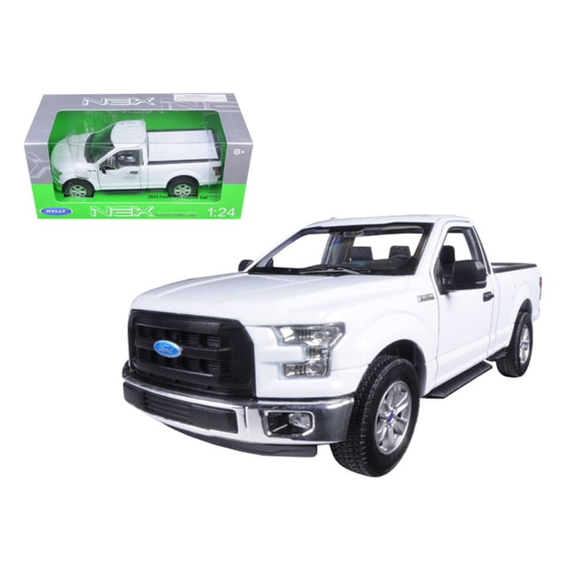2015 Ford F-150 Pickup Truck Regular Cab White 1/24 Diecast Model by Welly Welly 24063w