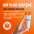 thumbnail image 4 of Carpe Sweat Absorbing Hand Lotion for Sweaty Hands, Anti Sweat Lotion, 1.35 fl oz, 4 of 6