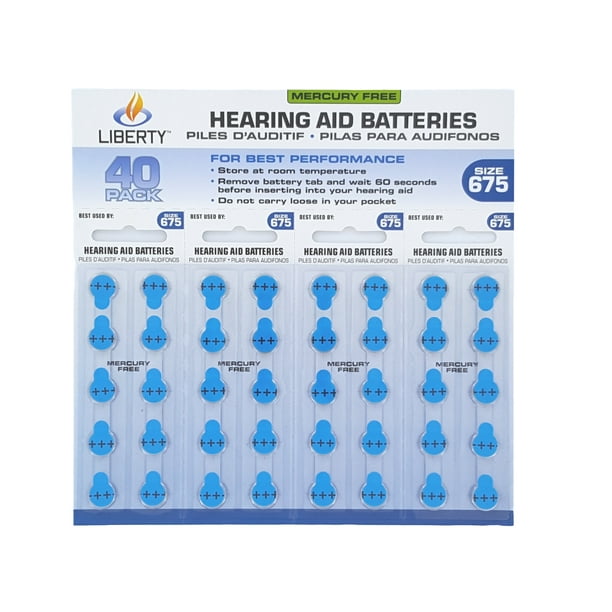 Liberty Hearing Aid 675 Battery (40 Count)