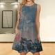 thumbnail image 2 of Mujeres verano casual sin mangas cuello redondo gradiente impreso bolsillo manga vestidos vestido suelto OAVQHLG3B Store lin121212, 2 of 5