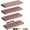 Mahogany, variant on YANGLI 16 Inch Floating Shelves Set of 4 - Maple Wood Wall Shelf