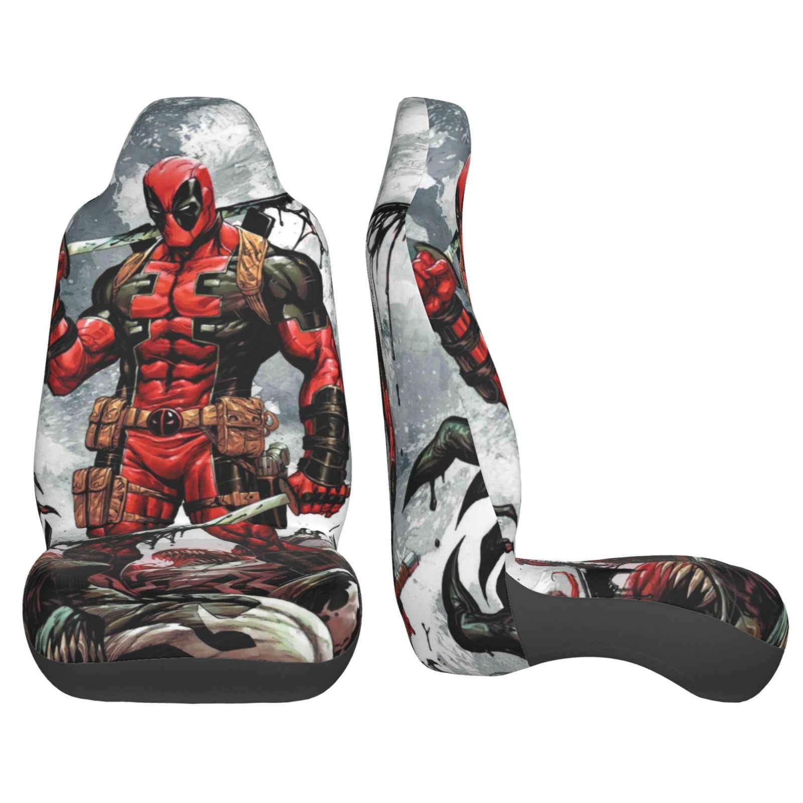 Deadpool Print Car Seat Cover For Front Seat Cushion Protectors Two Pcs Auto Accessories Bucket Seat Covers Walmart