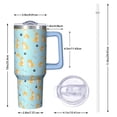thumbnail image 2 of OBREWU Cute Shiba Inu Tumbler with Handle and Lid,Cute Shiba Inu 40oz Double Wall Vacuum Insulated Tumbler,Cups Gift for Women and Men, 2 of 7
