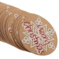 thumbnail image 5 of Dualoai Pack of 100 Merry Christmas Kraft Gift Tags Hanging Label Party Favor Bomboniere, 5 of 7