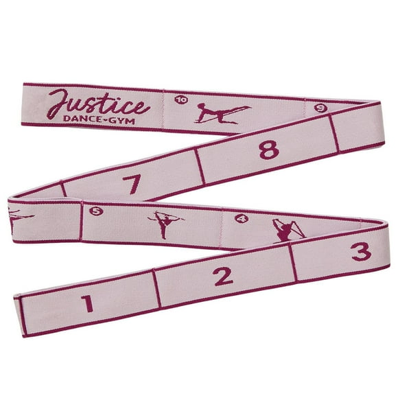 Sangle d'étirement Justice 45" - comprend un guide d'étirement ! Idéal pour la danse, la gymnastique et le ballet, à partir de 6 ans