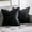 Black, variant on Cterwk Set of 2 Velvet Throw Pillow Covers with Zipper, 18x18 Inches Decorative Soft Solid Pillow Covers for Couch Bed Sofa
