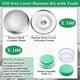 thumbnail image 4 of 100 Sets Cover Buttons Kit with Tools Size Buttons to Cover Self Cover Buttons DIY Fabric Cloth Cov, 4 of 5