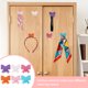 thumbnail image 4 of Uxcell 4Pcs Ganchos Decorativos en Forma de Lazo, Ganchos de Toalla Adhesivos de Metal de Alta Resistencia para Colgar Llaves, Abrigos, Baño, Cocina, Hogar y Oficina, Rosa/Blanco/Azul/Púrpura, 4 of 7