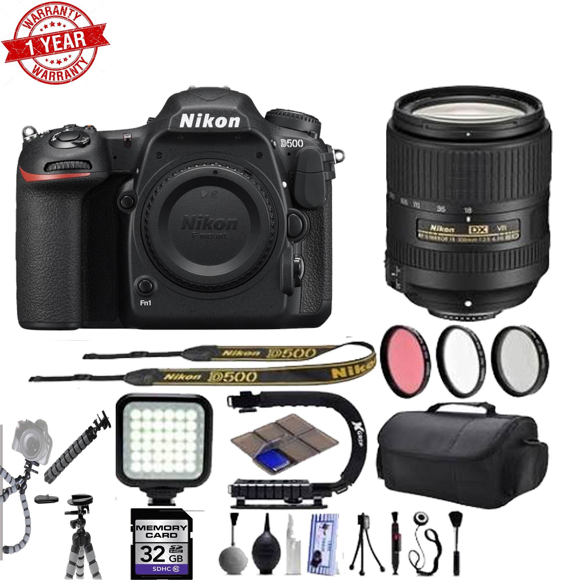 Nikon D500 20.9MP 4K 2160p DSLR Camera w/ 3.2" LCD BuiltIn WiFi