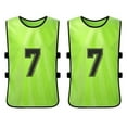 thumbnail image 4 of MIXFEER 12PCS Kid's Football Pinnies Quick Drying Soccer Jerseys Youth Sports Scrimmage Basketball Team Training Numbered Bibs Practice Sports Vest, 4 of 7