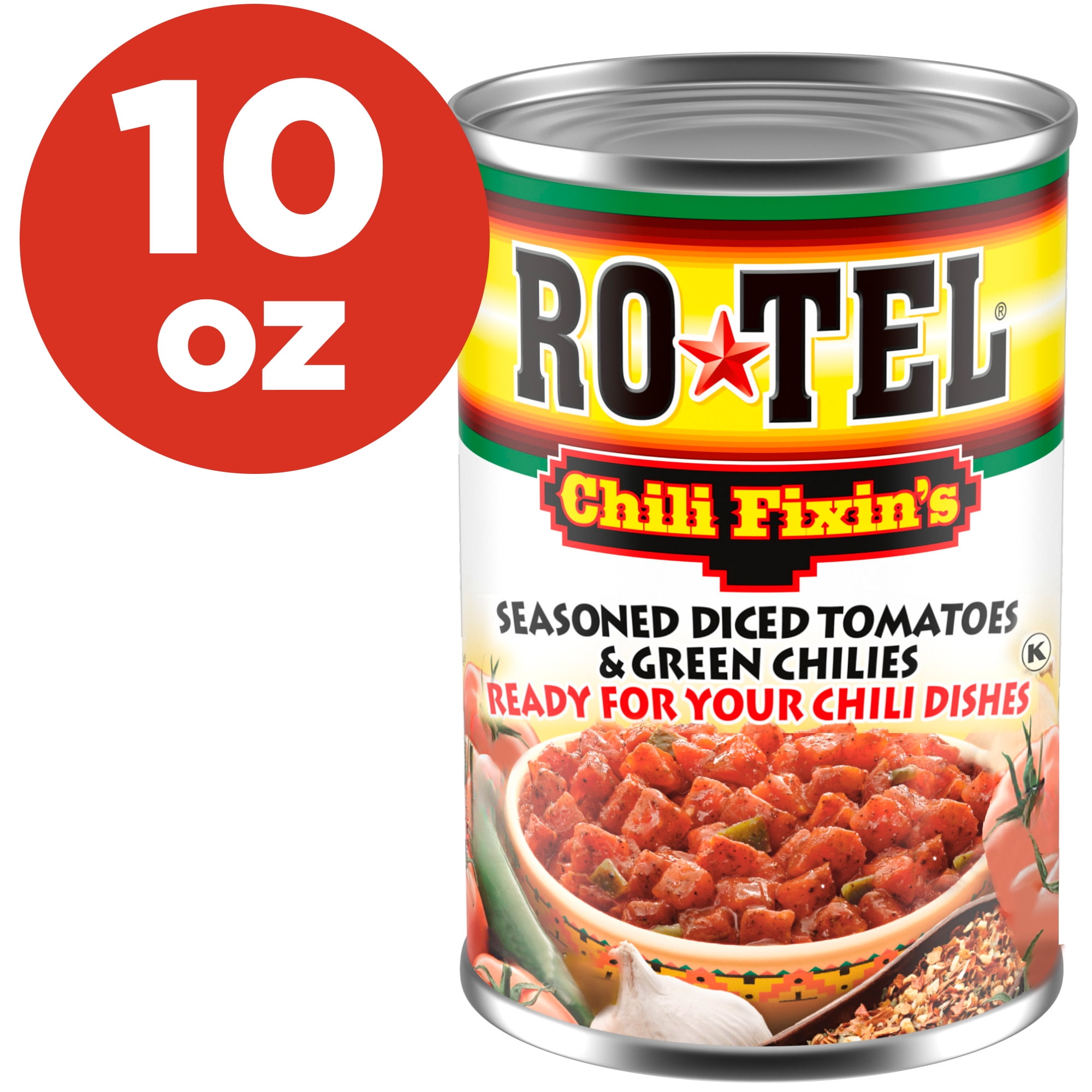 RO*TEL, Diced Tomatoes with Habaneros, 10 oz, Spicy Flavor RO*TEL, Diced Tomatoes with Habaneros, 10 oz, Spicy Flavor