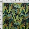 thumbnail image 2 of oneOone Viscose Jersey Light Green Fabric Tropical Leaves & Leopard Sewing Fabric By The Yard Printed Diy Clothing Sewing Supplies 60 Inch Wide, 2 of 5