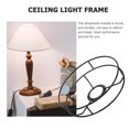 thumbnail image 2 of SHISUYAN Durable Iron Lampshade Frame Hanging Lamp Bracket Round Light Pendant Prop, 2 of 8