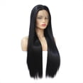 thumbnail image 3 of Peluca de Encaje Completo de 24 Pulgadas, Pelucas de Cabello Humano Liso de Hueso para Mujeres Negras, Peluca Frontal de Encaje Recto HD Sin Pegamento Prearrancada, 3 of 5