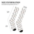 thumbnail image 4 of Rateoe Gray Rabbit Compression Socks for Women and Men 20-30mmHg-Circulation Support Socks Knee High Nurse Pregnant Running Medical and Travel Athletic, 4 of 7