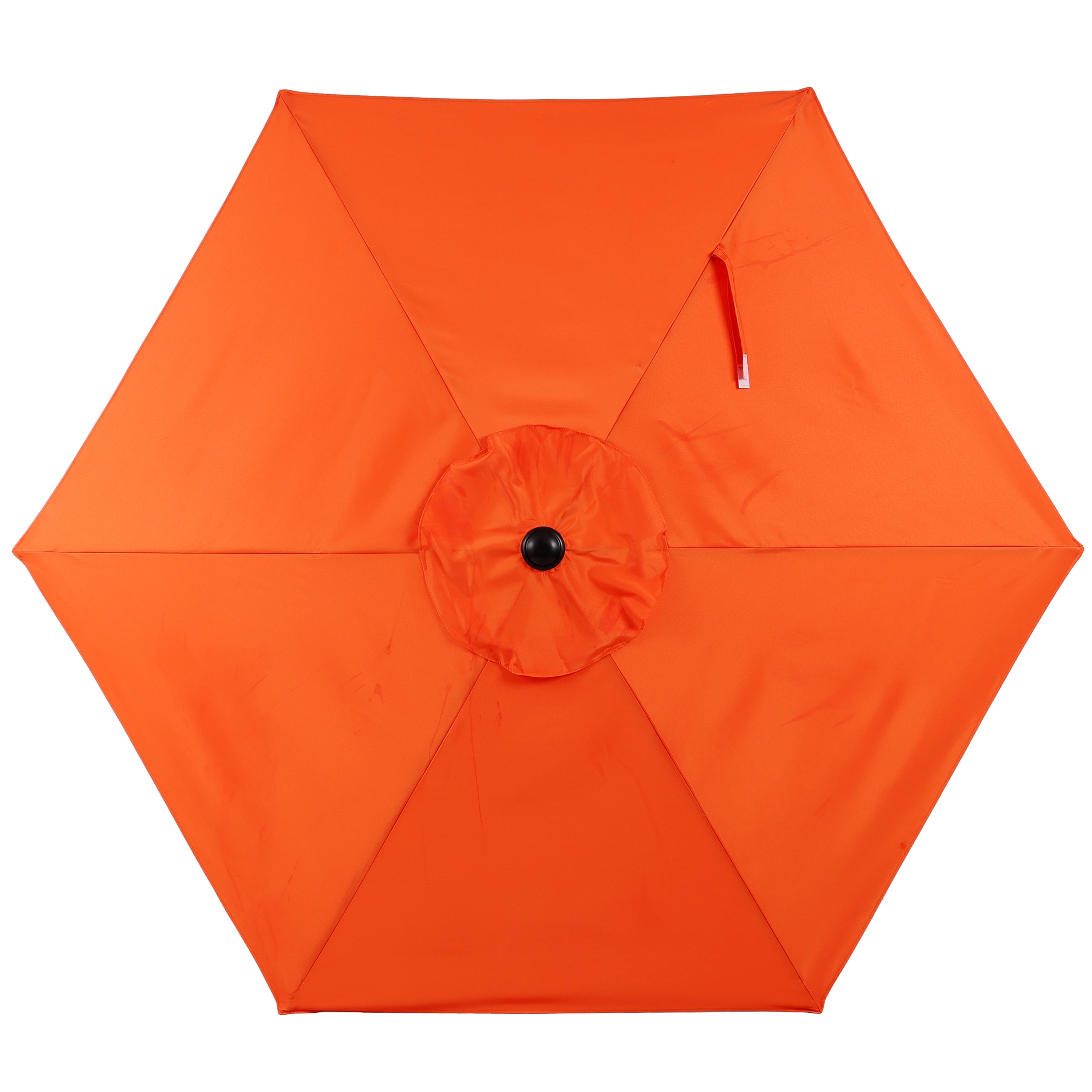 7.5 FT Patio Umbrella, Outdoor Market Yard Umbrella, Sun Shade Umbrella with Push Button Tilt and Crank Mechanism for Garden, Deck, Pool and Backyard, Not Include Umbrella Base, Orange