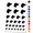 Black, variant on Beagle Face Profile Solid Water Resistant Temporary Tattoo Set Fake Body Art Collection - Black