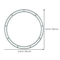 thumbnail image 2 of 1pc Corona de hierro Aro Marco de hierro Accesorio de corona de bricolaje Accesorio de corona de Navidad, 2 of 7