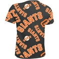 thumbnail image 3 of Youth Stitches Black San Francisco Giants Allover Team T-Shirt, 3 of 3