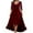 Red, variant on Meichang Womens Plus Size Velvet Dresses Tunic Comfy Lace 3/4 Length Sleeves Sundress Elegant Flared Swing Square Neck Dresses High Low Hem Wedding Guest Evening Dress, L-5XL
