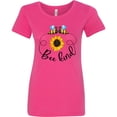 thumbnail image 3 of Inktastic Bee Kind Bees and Sunflower Women's T-Shirt, 3 of 5