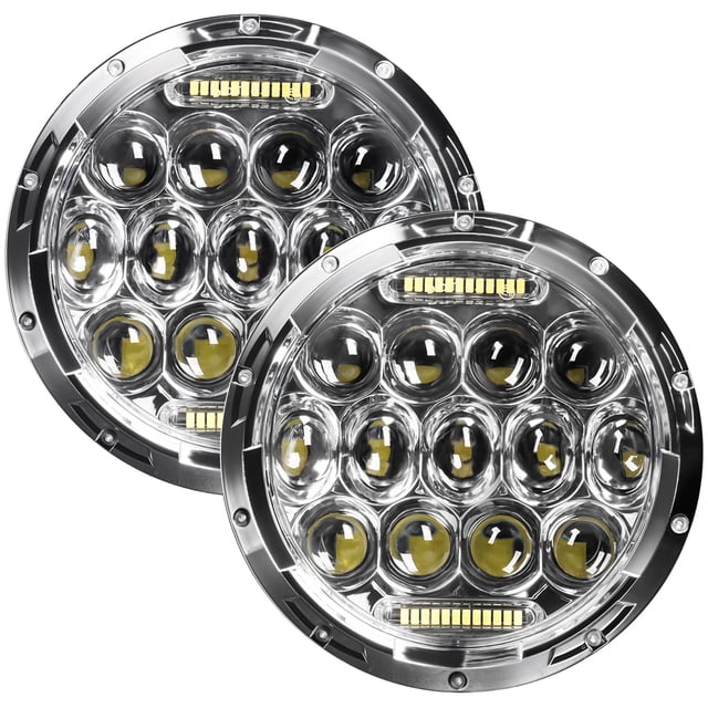 Faro LED VI9000 redondo de 7 pulgadas H6024 DOT para Jeep Wrangler